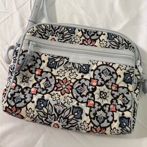 Vera Bradley Blue and Red Floral Crossbody Bag